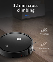 Robot Vacuum Cleaner Otomatis dengan Navigasi Acak, Filter HEPA & Motor Sikat Kering, Fungsi Menyapu, Colokan EU/US untuk Rumah