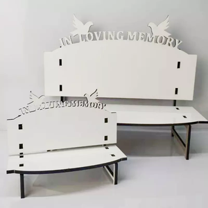 Custom Wood MDF RubySub in Loving <strong>Memory</strong> <strong>Benches</strong> Sublimation Memorial <strong>Benches</strong> with Unique Designs Personalized Wood Frames - Product Image 2