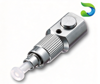 Adaptor Serat Optik FC Bare Fiber dengan Casing Kuningan Berlapis Nikel, Selubung Keramik Zirkonia, Adaptor Serat Optik Presisi 125um