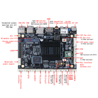 Tablette Android 7.1 de carte Linux intégrée Rockchip à faible coût avec RAM DDR et jeu de puces AMD pour les applications de serveur PC industriel