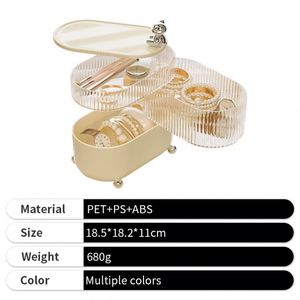 Boîte de rangement transparente en plastique pour cosmétiques et bijoux avec couvercle – Grande vente - Product Image 5
