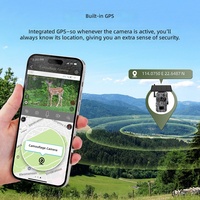 Caméra de chasse solaire 4G GPS Starlight Full-Color, étanche IP66, CMOS 12MP, objectif grand angle 125°