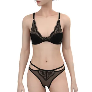 New Design Women Sexy Lingerie Boutique Customize Bra & Brief Set Label Ladies Underwear Daily Intimates