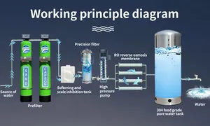 Sistem osmosis terbalik kustom pabrik sistem pengolahan air tanaman terbalik sistem pengobatan air osmosis