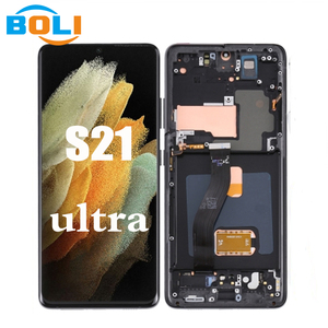 Boli 100% Original Pantalla LCD de Repuesto para <span class=keywords><strong>Samsung</strong></span> Galaxy S21 Ultra 5G <span class=keywords><strong>SM</strong></span>-<span class=keywords><strong>G998B</strong></span> Pantalla LCD Original con Marco - Product Image 1