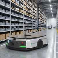 Robot mobile AGV robuste avec capacité de charge de 1000 kg et hauteur de levage de 60 mm pour la manutention de palettes et de conteneurs