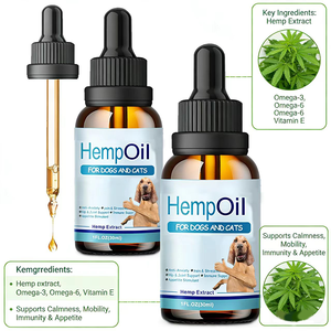 Suplementos <span class=keywords><strong>para</strong></span> el Cuidado de la Salud de <span class=keywords><strong>las</strong></span> Mascotas, Gotas Líquidas Nutricionales, Suministros Calmantes, Aceite de Hierba Hanan <span class=keywords><strong>para</strong></span> Aliviar el Estrés y la Ansiedad en Gatos y <span class=keywords><strong>Perros</strong></span> - Product Image 4