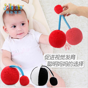 Zheng He – balles rouges pour l'entraînement de la vision des nourrissons, jouet éducatif en forme de pomme de 5cm et 10cm, pour 0 à 24 mois - Product Image 1