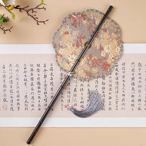 Ventaglio in Plastica Stile Cinese Fatingna con Motivi Traforati, Ventaglio Pieghevole Stile Antico, Mini Ventaglio Rotondo Femminile Classico <span class=keywords><strong>per</strong></span> Hanfu e Qipao - Product Image 2