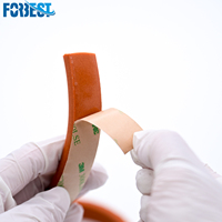 Bande carrée en mousse de silicone adhésive, résistante aux hautes températures et aux intempéries, pour l'étanchéité des portes d'armoires