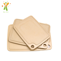 Planche à découper en fibre de cosse de riz antibactérienne et anti-moisissure, planche à découper pliable, ensemble de planche à découper de luxe
