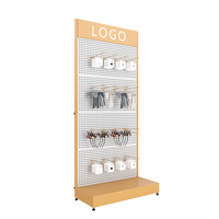 Einzigartige Stirnband Zubehör Shop Metall Peg board Design benutzer definierte verstellbare mehrfarbige Haars chleife Display Rack