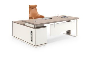 Escritorio de ordenador grande en forma de L personalizado, escritorio de oficina en casa moderno, mesa de Gerente de lujo, muebles de oficina ejecutivos - Product Image 3