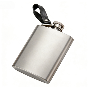 Gourde à whisky en acier inoxydable OEM de 6 oz avec gravure laser personnalisée pour le camping et la randonnée en plein air - Product Image 2