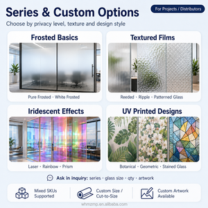 Película Decorativa para Ventanas con Diseño <span class=keywords><strong>Arabesco</strong></span> Marroquí Azul, Impresión UV, Privacidad, Personalizable - Product Image 4