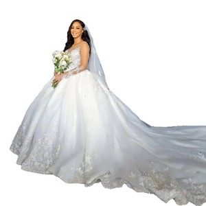 European American Wedding Dress Strapless Empire Waist Backless Lace Vintage Off White Bridal Gown With Train - Product Image 5