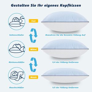 <span class=keywords><strong>Oreiller</strong></span> 40X80 CM Mousse à Mémoire Cou Ergonomique Côté Dormeur Refroidissement <span class=keywords><strong>Oreiller</strong></span> de Sommeil pour les Personnes Allergiques - Product Image 5