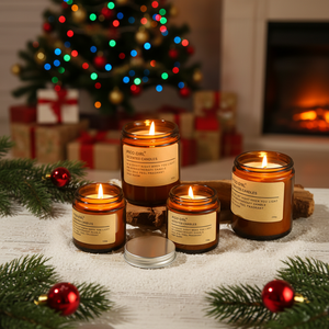 Bougie de luxe en cire de soja 100% biologique et écologique dans un bocal en verre, populaire, avec <span class=keywords><strong>huile</strong></span> essentielle d'ambre pour la Saint-Valentin - Product Image 5