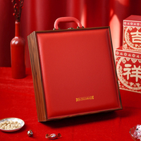Bouteille de vin par Sublimation en cuir, coffret cadeau de stockage en bois avec Double emballage de verres à vin pour Double bouteille de vin