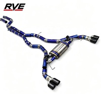 Knalpot Titanium RVE untuk BMW G01 G02 X3 X4 M40i B58 3.0T Valved Muffler Sport Catback Exhaust System