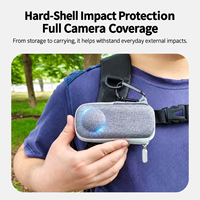 Étui de transport rigide en EVA pour Insta360 X5, sacs de rangement de protection, pochettes portables résistantes à l'eau pour l'extérieur, kit de supports