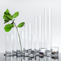 Bodenvase aus Glas, Eiförmige Transparente Vase, Schräg Geformte Blumenvase, Ornamente für Hochzeitsdekoration