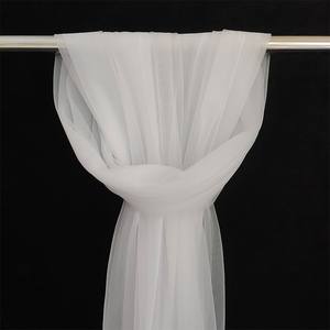 Rideaux en voile pour décoration de mariage, rideaux transparents romantiques et colorés, toile de fond fluide en gaze pour décoration de fête de mariage - Product Image 4