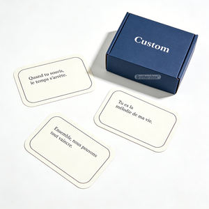 Jeux <span class=keywords><strong>de</strong></span> cartes familiaux personnalisés en langue espagnole, dialogue entre <span class=keywords><strong>deux</strong></span> <span class=keywords><strong>personnes</strong></span>, couples, matériau papier avec support - Product Image 1