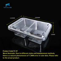 Vente en gros de bol à salade en plastique transparent recyclable de 8 oz 12 oz 16 oz 20 oz