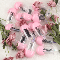 5D vison faux cils vendeur en gros personnalisé boîte d'emballage de cils marque privée vrai vison 25 mm 3d vison cils