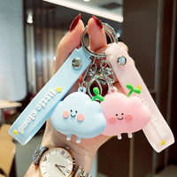 Sıcak satış özel yüksek kalite 3D silikon karikatür Anime kauçuk anahtarlık 3D Pvc anahtarlık Kawaii anahtarlık özelleştirilmiş toptan