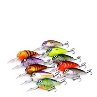 Leurre flottant crankbait pour lancer longue distance, minnow à longue queue, leurre dur artificiel réaliste avec billes sonores et doubles hameçons, vente en gros