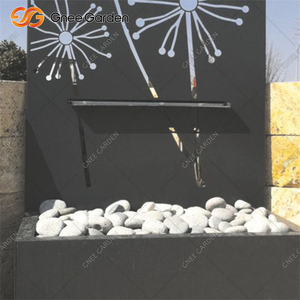 Fontaine à cascade moderne en métal Gnee Garden avec design pissenlit pour la décoration extérieure du jardin - Product Image 6