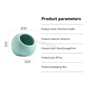 Papagaio bacia de alimentação anti-derramamento comida caixa criativa fruta tigela cerâmica alimentador tigre pele peônia preto <span class=keywords><strong>phoenix</strong></span> pássaro alimentador - Product Image 2