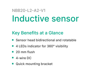 Sensor Inductivo Industrial de Proximidad Pepperl+Fuchs NBB20-L2-A2-V1 187548 Nuevo y Original en Stock - Product Image 4