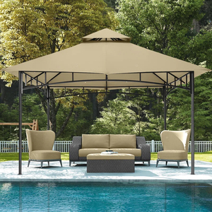 ABCCANOPY Structure d'ombrage <span class=keywords><strong>de</strong></span> gazebo <span class=keywords><strong>de</strong></span> <span class=keywords><strong>jardin</strong></span> pliable avec auvent souple Gazebo à toit souple résistant aux UV Pavillon flexible <span class=keywords><strong>de</strong></span> 3x3 mètres - Product Image 5