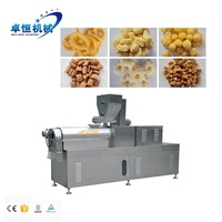 Extrudeuse à double vis entièrement automatique petite machine de fabrication de snacks maïs soufflé riz ligne de production
