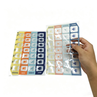 Autocollant transparent pour contenants de médicaments, autocollant auto-adhésif imperméable pour l'emballage des produits de santé et de bien-être