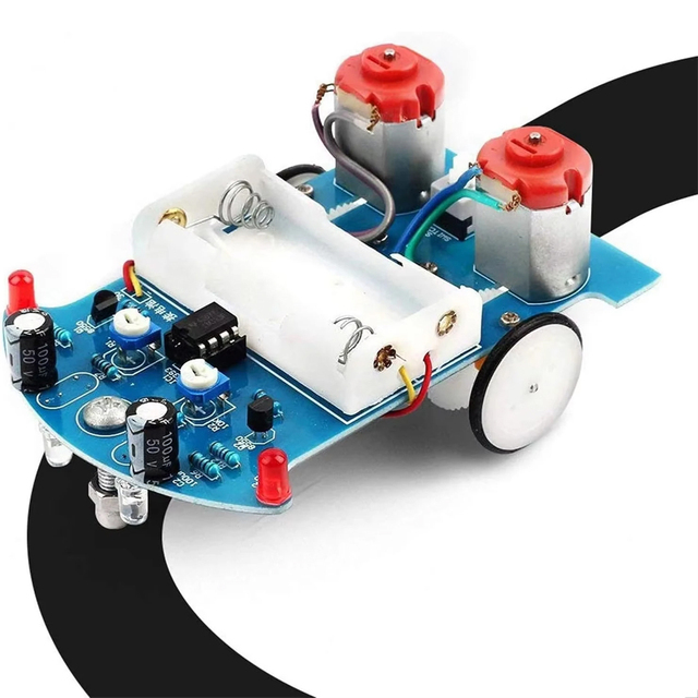Practice Soldering Learning Electronics Kit Smart Car Soldering Project Kits Line Following Robot Beginners DIY Electronics