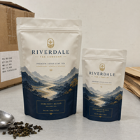 Sacs d'emballage Doypack refermables mats imprimés sur mesure de qualité alimentaire à prix d'usine pour thé Oolong en vrac, sachet à fond plat