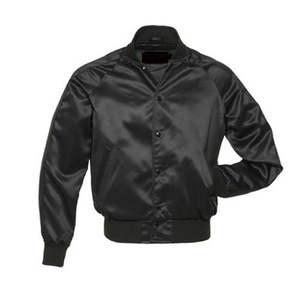 Custom Wholesale 100% Polyester Made Satin Bomber <b>Jackets</b> For Adults With Custom Logo - Product Image 3