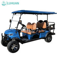 Nouvelle voiturette de golf électrique de luxe 6 places, fabrication directe d'usine, buggy de golf personnalisé pour hôtel, complexe hôtelier, parcours de golf, communauté