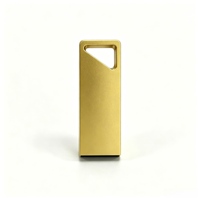 Boîtier de clé USB en alliage de zinc en gros, directement de l'usine, triangle creux, logo personnalisé
