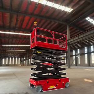 Электрический ножничный подъемник 6м, 8м, 10м, 12м, 20м, полностью аккумуляторный, самоходный, для высотных работ - Product Image 2