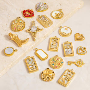 Fornituras de joyería de acero inoxidable, formas mixtas, chapadas en color dorado, para hacer collares, accesorios de bricolaje PJ91181 - Product Image 2