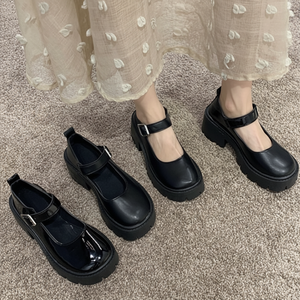 Mocassino con fibbia Mary Jane quotidiano da donna LK-PM1N comode scarpe basse - Product Image 1