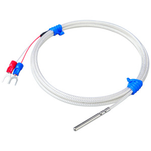 เซ็นเซอร์วัดอุณหภูมิ Pt100, หัววัดอุณหภูมิกันน้ำแบบม้วนปิดผนึก ทนน้ำมัน, หัววัดแบบสองสาย, หัววัดแบบแพลตตินัม - Product Image 1