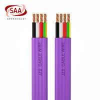 Câble double et terre SAA 1mm2 1.5mm2 2.5mm2 4mm2 6mm2 10mm2 câble électrique plat Tps câble plat et fil plat pour boîtier