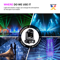 Projecteur laser à tête mobile 5W RGBW avec effets d'animation et de texte pour bars, soirées, karaokés, clubs, DMX512, portée 20m, idéal petites salles