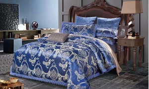 Juego de fundas de edredón jacquard de poliéster 100%, textil para el hogar de calidad de lujo - Product Image 5